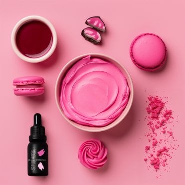 HOT PINK - Professional Food Colouring Gel with Easy Dropper Bottle 15ml