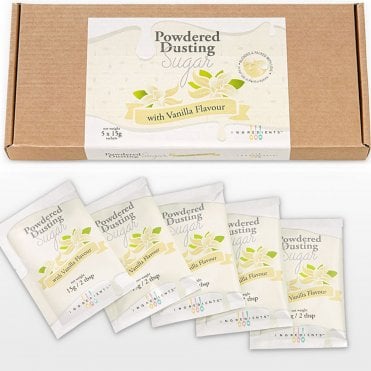 IB Powdered Dusting Sugar with Vanilla Flavour - Box of 5x 15g Sachets