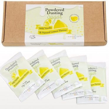 IB Powdered Dusting Sugar with Vanilla & Natural Lemon Flavour - Box of 5x 15g Sachets