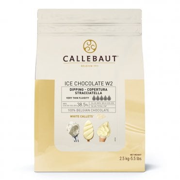 Ice Chocolates Dipping White Coverture Callets - 2.5 kg