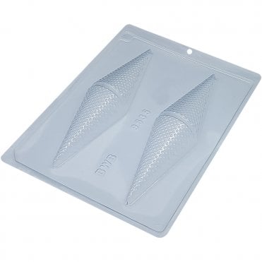 Ice Cream Cone Peel Mould - 2 Cavity - Special Chocolate Mould