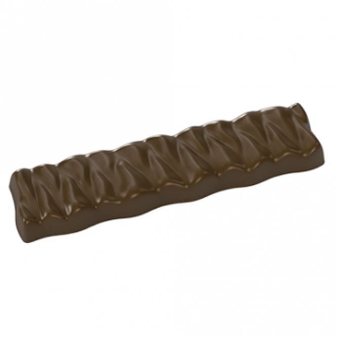 Implast Swirly Chocolate Bar Polycarbonate Mould - 275 x 135 x 24mm - 7 Bar
