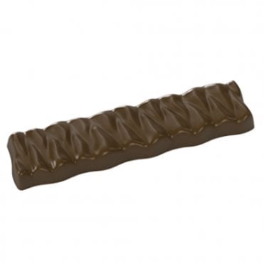 Swirly Chocolate Bar Polycarbonate Mould - 275 x 135 x 24mm - 7 Bar