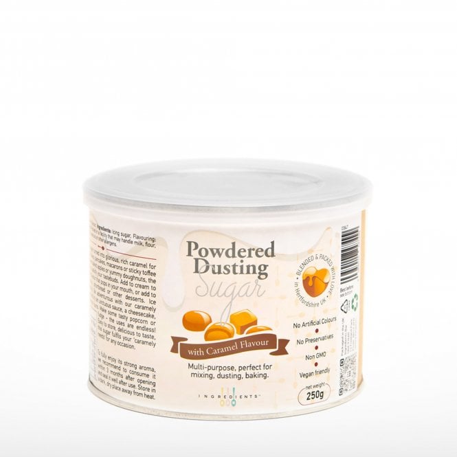 IB Powdered Dusting Sugar with Caramel Flavour - 250g Can 