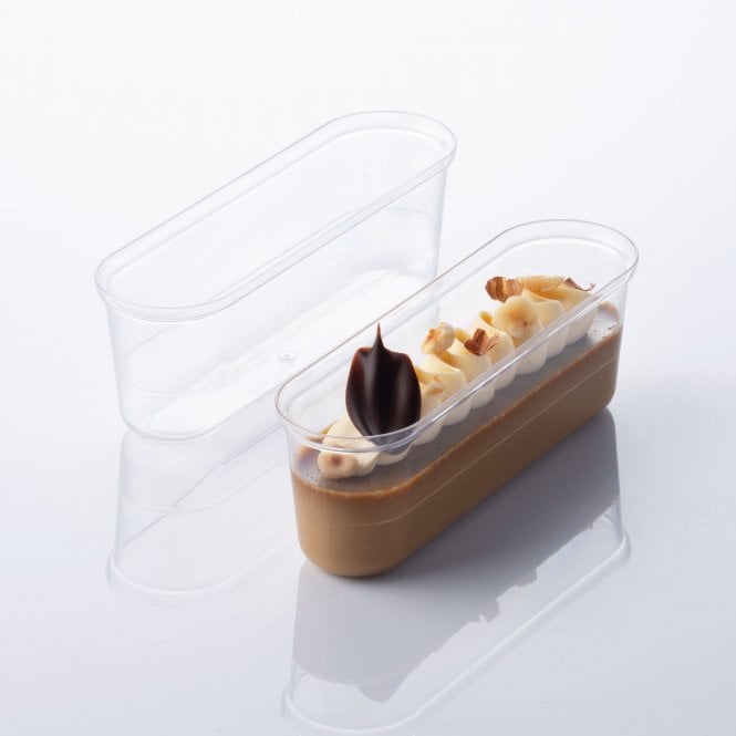 Italian Made Eclair Glass XL Cup (165ml) - Refined Elegance for Sophisticated Pastry Presentation - Box of 100
