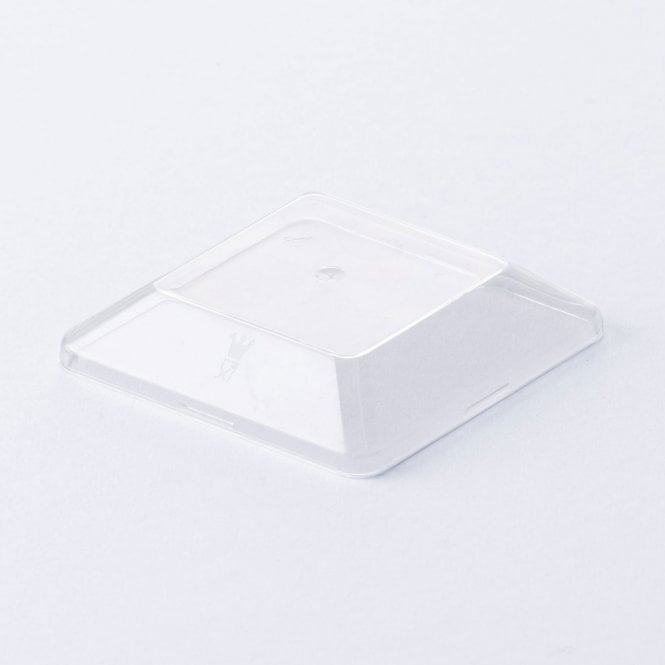 Italian Made SQUARE - Large Dessert Cup Lid - Box of 100