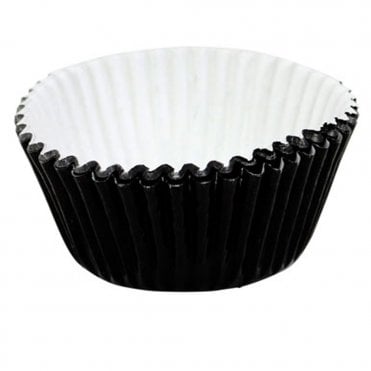 Jet Black - Trimmed Foil Lined Baking Cases - Pack of 30