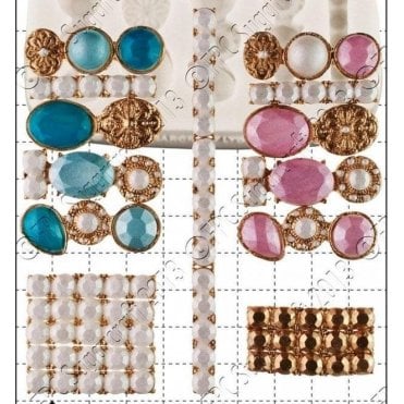 Jewel Clusters - Cake Decorating Silicone Mould