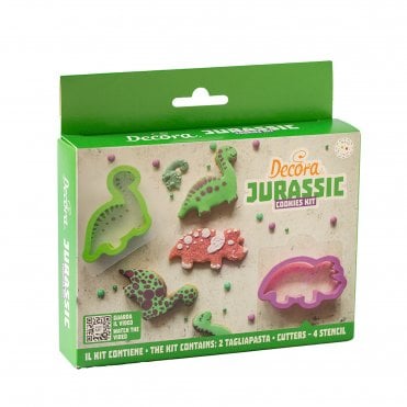 Jurassic Adventure Cookie Cutter & Stencil Kit – Bake & Roar with Dino Fun! 
