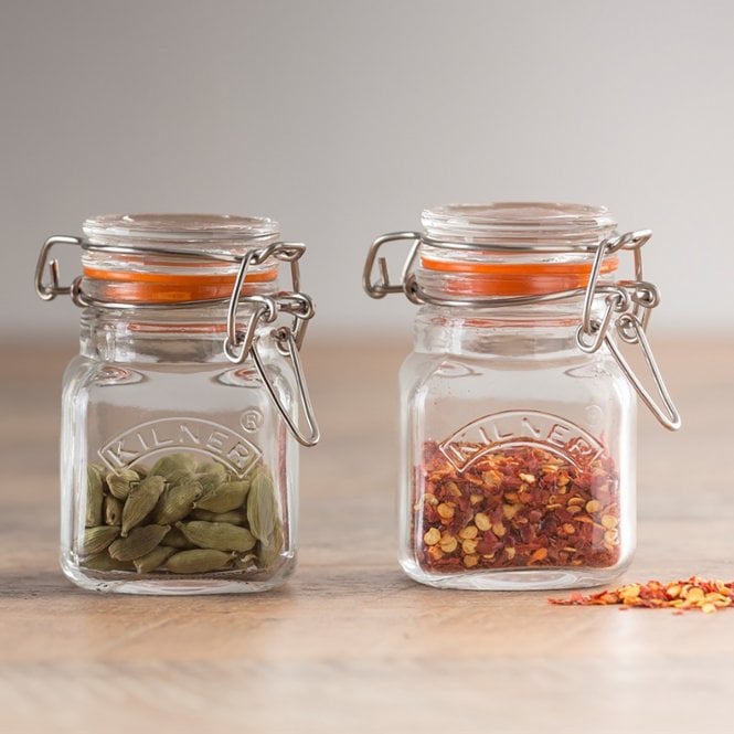 Kilner Clip Top Square Spice Jar - 70ml