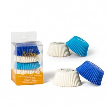 L.Blue / D.Blue / White Cupcake Bakiong Cups Pack Of 75