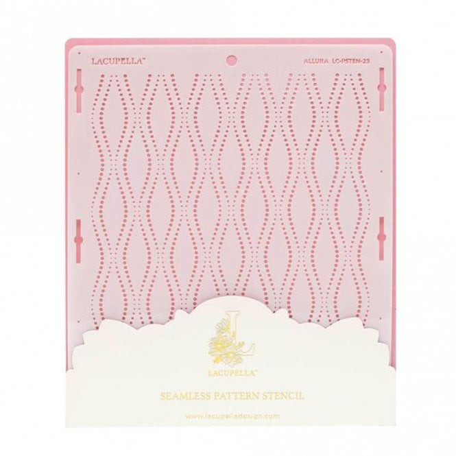 Lacupella Seamless Pattern Cake Stencil - ALLURA