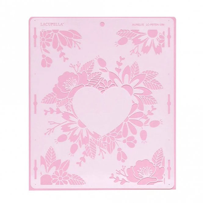 Lacupella Seamless Pattern Cake Stencil - AURELIE