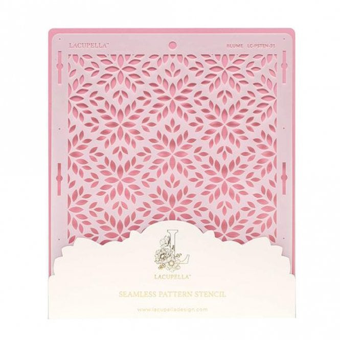 Lacupella Seamless Pattern Cake Stencil - BLUME