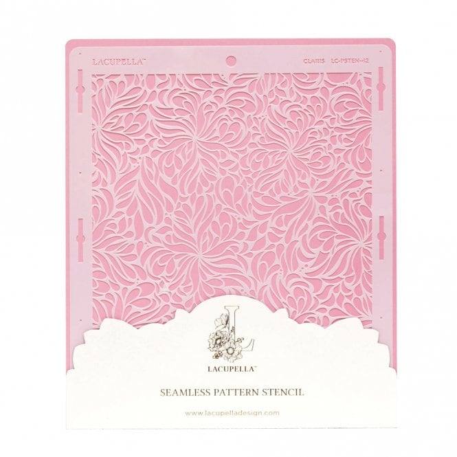 Lacupella Seamless Pattern Cake Stencil - CLARIS