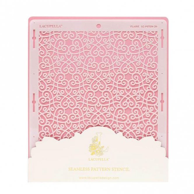 Lacupella Seamless Pattern Cake Stencil - FLAIRE