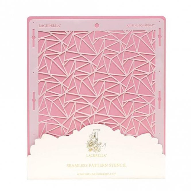 Lacupella Seamless Pattern Cake Stencil - KRISTAL