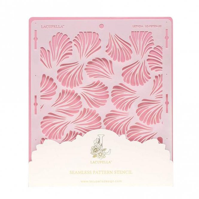 Lacupella Seamless Pattern Cake Stencil - LETICIA