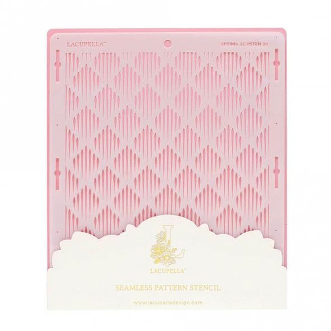 Lacupella Seamless Pattern Cake Stencil - OPTIMA