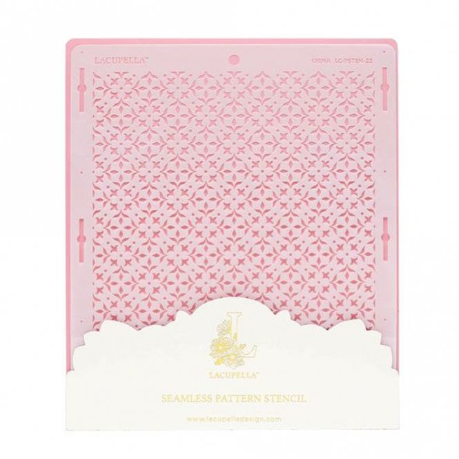 Lacupella Seamless Pattern Cake Stencil - ORNA