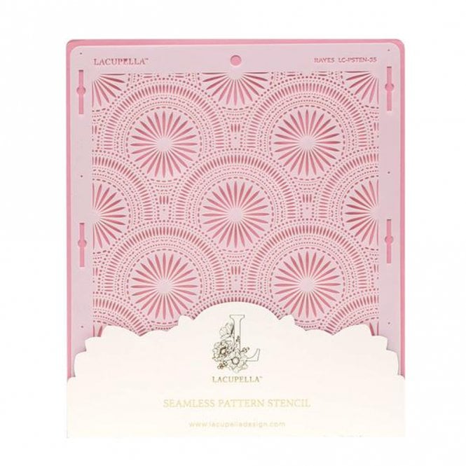 Lacupella Seamless Pattern Cake Stencil - RAYES