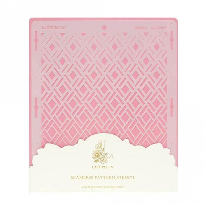 Lacupella Seamless Pattern Cake Stencil - RHOMBA
