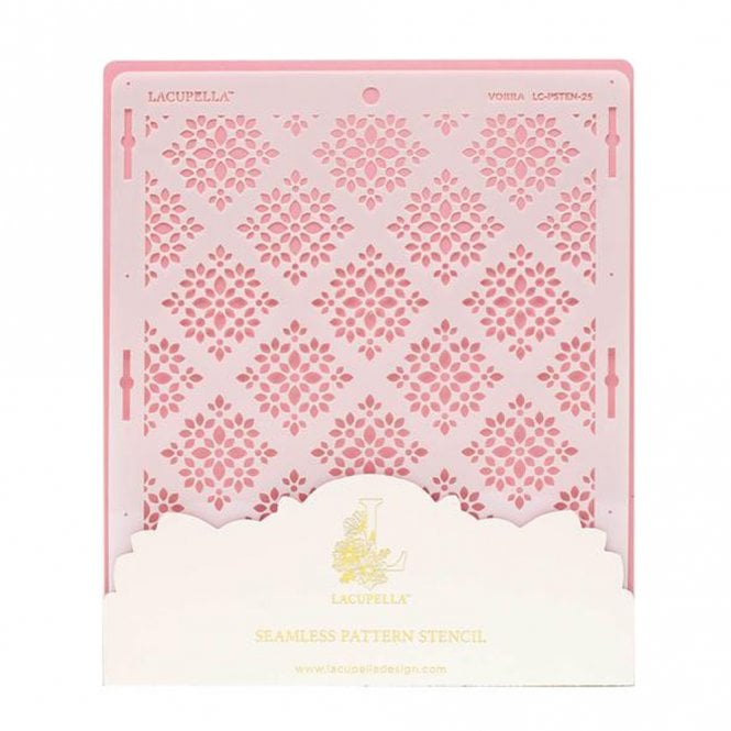Lacupella Seamless Pattern Cake Stencil - VORRA