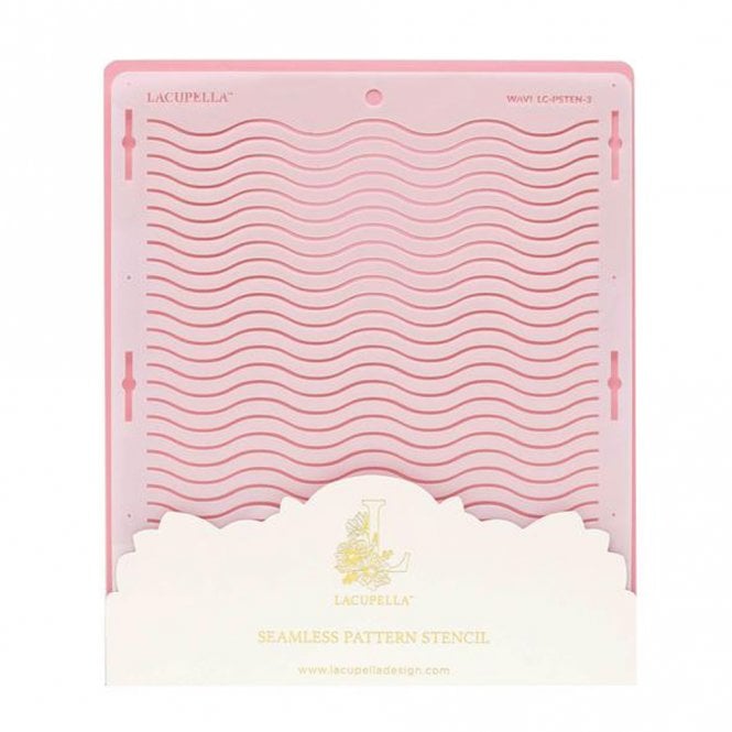 Lacupella Seamless Pattern Cake Stencil - WAVI