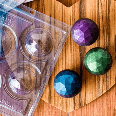 Lapidated Sphere Elegance - 60mm Mould - Special Chocolate Mould