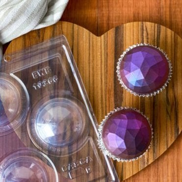 Lapidated Sphere Elegance - 70mm - 3 Cavity - Special Chocolate Mould