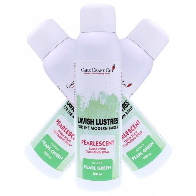 Lavish Lustres Green - 'Lavish Lustre' Edible Food Colouring Pearlised Decorating Spray 100ml