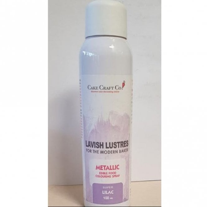 Lavish Lustres Lilac - 'Lavish Lustre' Edible Food Colouring Metallic Lustre Decorating Spray 100ml