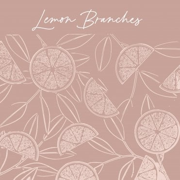 Lemon Branches Embossing Parchment Sheets - Pack of 6