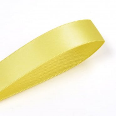 Lemon Double-Faced Satin Ribbon - 15mm