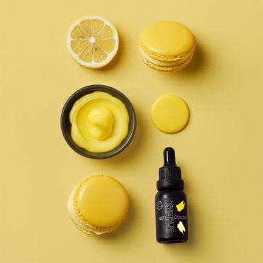 LEMON - Professional Food Colouring Gel with Easy Dropper Bottle 15ml Best Before: 28/09/2025