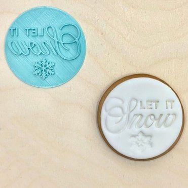 Let It Snow - Christmas Embosser Stamp