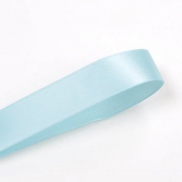 Light Blue Double-Faced Satin Ribbon - 15mm