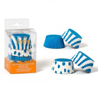 Light blue fantasy baking cups 75pcs