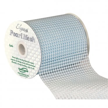 Light Blue No.25 Pearl Mesh - 11.5cm x 1 Yard