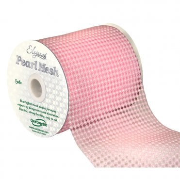 Light Pink No.21 Pearl Mesh - 11.5cm x 1 Yard