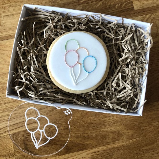 LissieLou Birthday Balloons Cookie Embosser