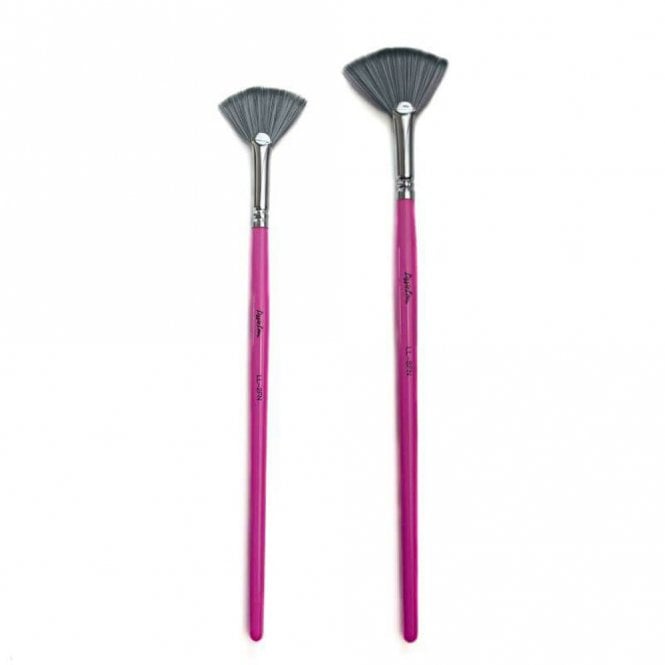 LissieLou Fan Paint Brush Set - LL 8FN Brush - 2 Pieces