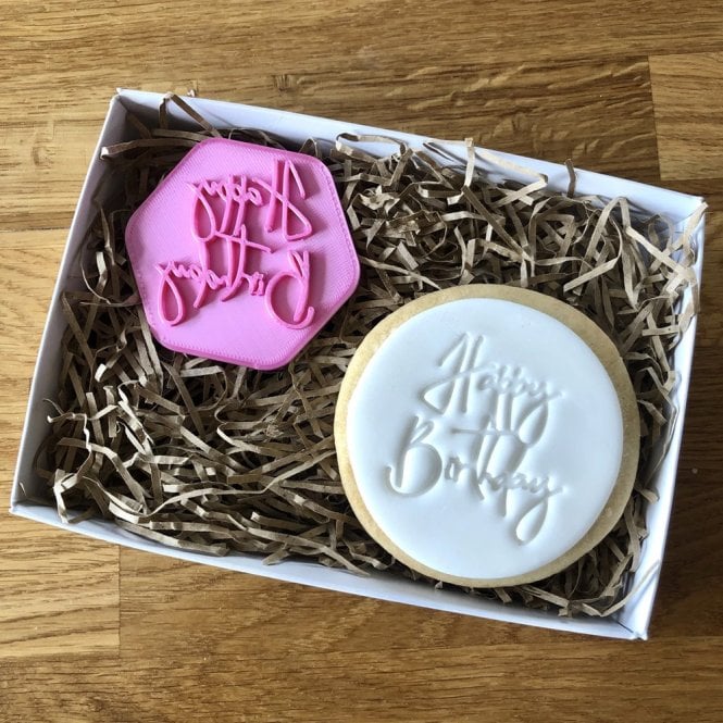 LissieLou Happy Birthday Cookie Stamp - Style 1