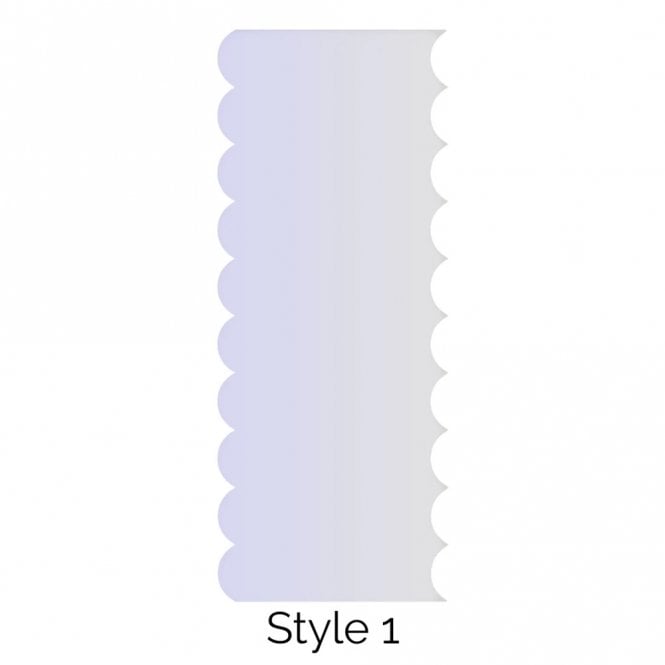 LissieLou Style 1 Double Edged Cake Scraper Acrylic