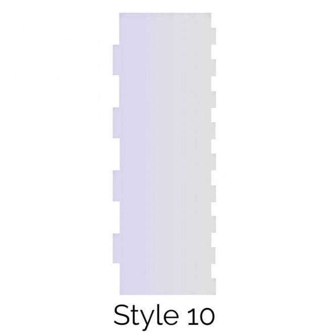 LissieLou Style 10 Double Edged Cake Scraper Acrylic