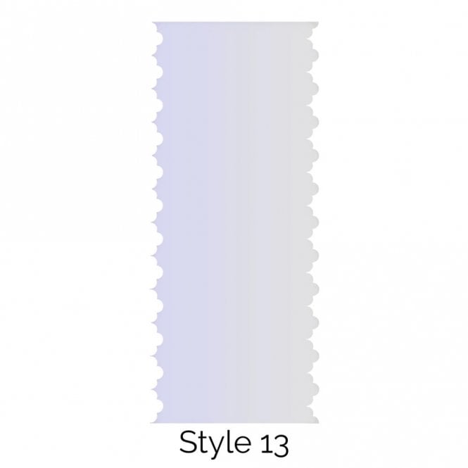 LissieLou Style 13 Double Edged Cake Scraper Acrylic