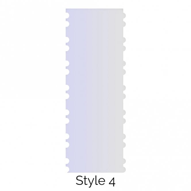 LissieLou Style 4 Double Edged Cake Scraper Acrylic