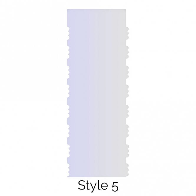 LissieLou Style 5 Double Edged Cake Scraper Acrylic