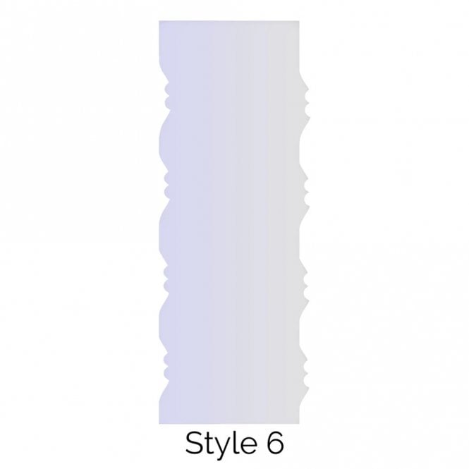 LissieLou Style 6 Double Edged Cake Scraper Acrylic