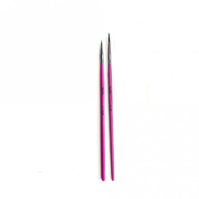 LissieLou Thin Paint Brush Set - LL 4P Brush - 2 Pieces